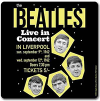 Beatles- Live In Concert cork coaster