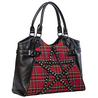 Calling Of The Eclipse Tartan Handbag by Banned Alternative