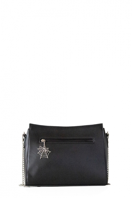 Mabris Spiderweb Chain Strap Shoulder Bag by Banned Apparel