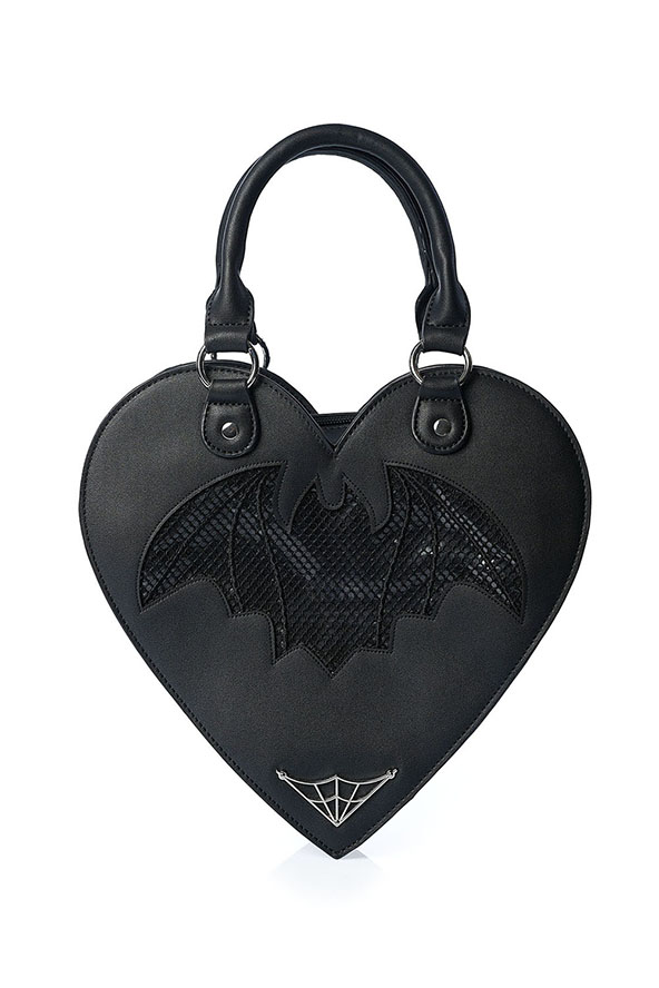 Kreepsville Web Heart Shaped Purse Bag