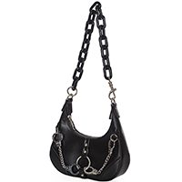 Exiled Mini Shoulder Handcuff Chain Bag by Banned Apparel 
