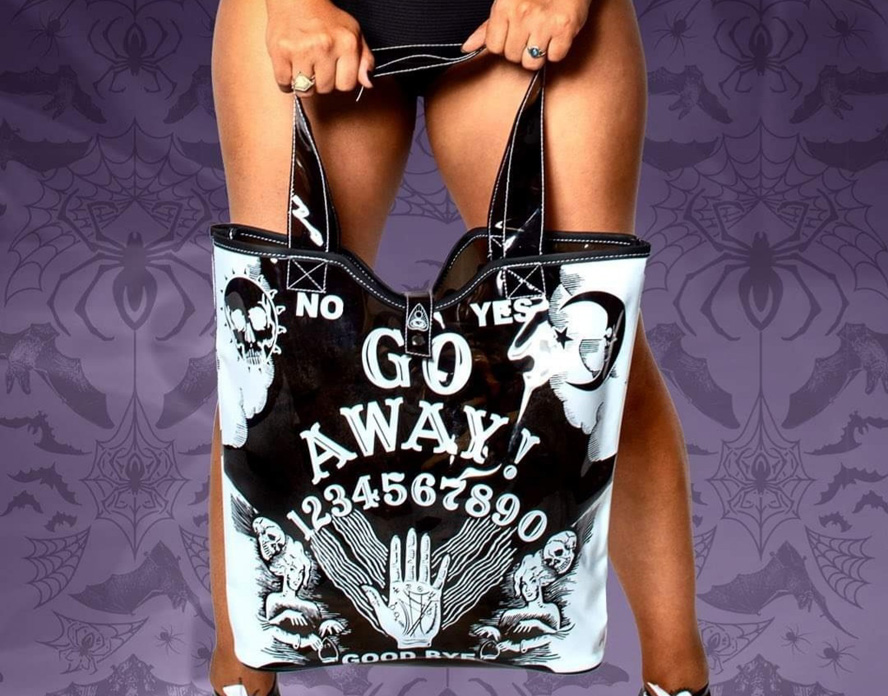 Go Away Ouija PVC Beach Tote by Kreepsville 666 - SALE
