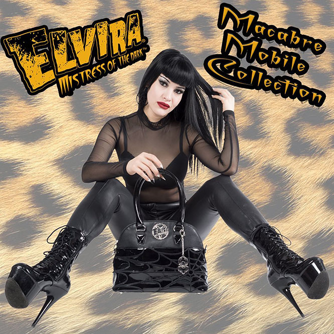 Elvira Macabre Mobile Black Web Purse by Kreepsville 666