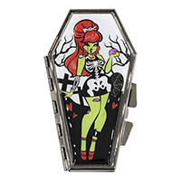 Zombie Girl Standing Coffin Compact / Mirror by Kreepsville 666