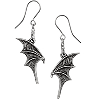 A Night With Goethe Dangle Wing Earrings -by Alchemy England 1977