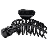 Skeleton Ribcage Hair Claw Clip by Kreepsville 666 - Black