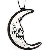 Skull Crescent Moon Glow in the Dark Air Freshener by Kreepsville 666