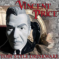 Vincent Price- 3D Sculpted Jumbo Toby Mug w Raven Handle by Kreepsville 666