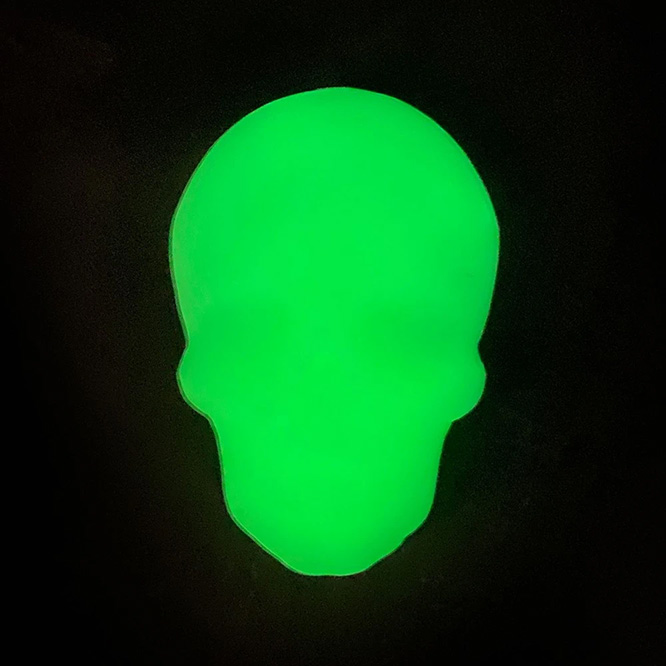 Glow in the Dark Skull Pop Socket by Kreepsville 666