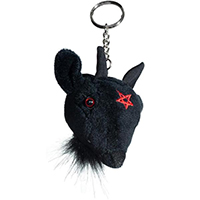 Goathead Baphomet Plush Keychain by Kreepsville 666