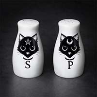 Black Cats Salt/Pepper Shakers by Alchemy England