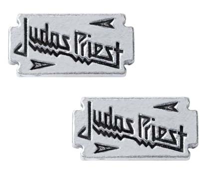 Judas Priest Razor-blade Stud Earrings -by Alchemy England 1977 - SALE