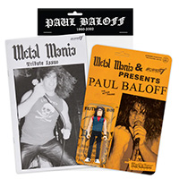 Exodus- Paul Baloff Metal Mania Fanzine Bundle Reaction Figure by Super 7