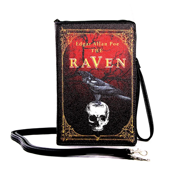 The Raven Vintage Book Clutch Bag by Comeco 