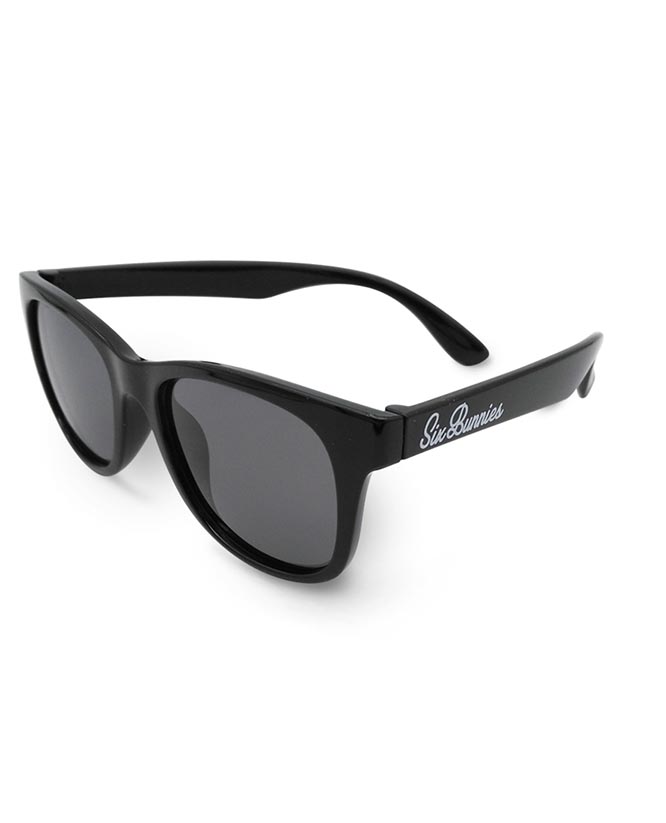 Kids Six Bunnies Retro 50's James Dean Sunglasses - Black