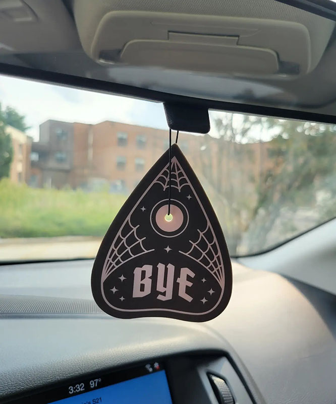 Planchette Oujia Air Freshener by Sourpuss