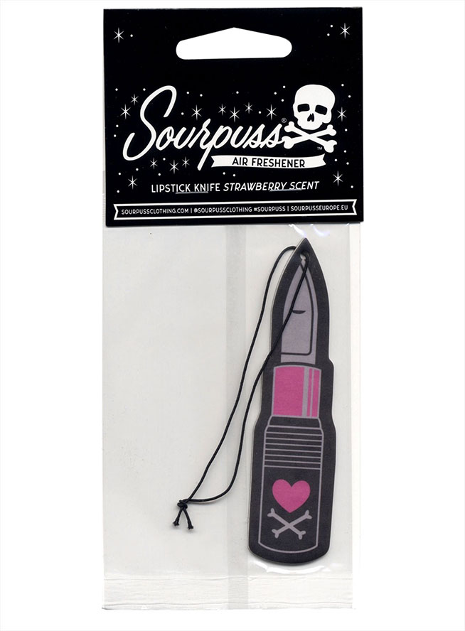 Lipstick Knife Air Freshener by Sourpuss