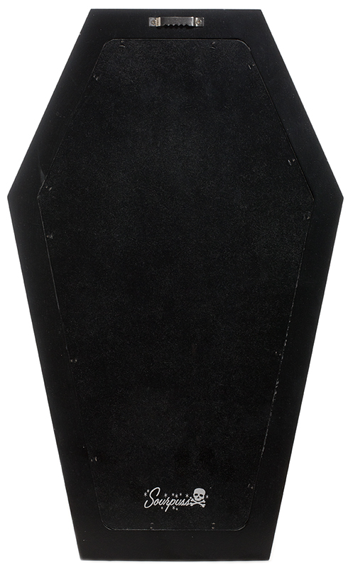 *Black Coffin Corkboard by Sourpuss (great for enamel pins)