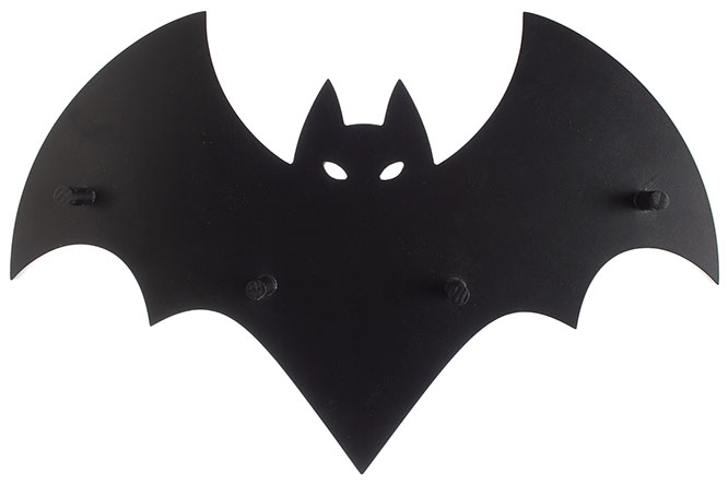 Bat w Cut Out Eyes Hook Display by Sourpuss