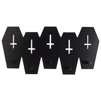 Coffins with Cut Outs Hook Display by Sourpuss