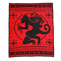 Krampus Fleece Blanket from Sourpuss - SALE