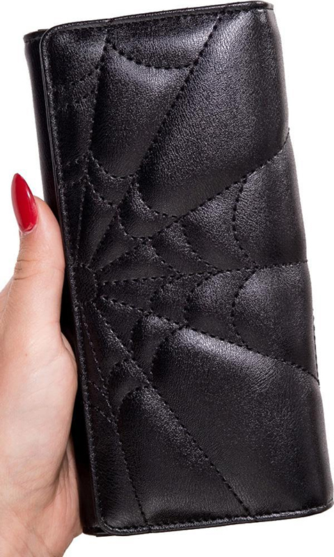 Malice Spider Web Wallet/Clutch by Banned Apparel