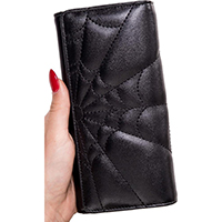 Malice Spider Web Wallet/Clutch by Banned Apparel