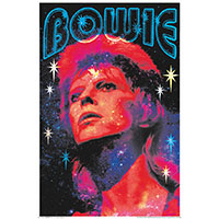 David Bowie- Glitter poster (Non-Flocked Blacklight)