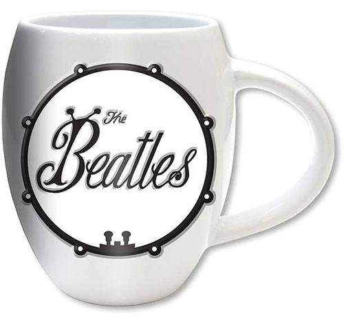 Beatles- Logo on an oval white coffee mug (Sale price!)