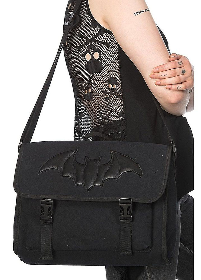 Bat Frenzy Messenger Bag by Banned Apparel