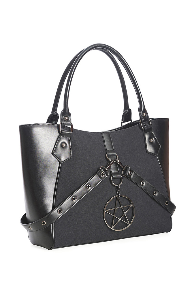 In Oblivion We Trust Tote Bag by Banned Apparel - in Black