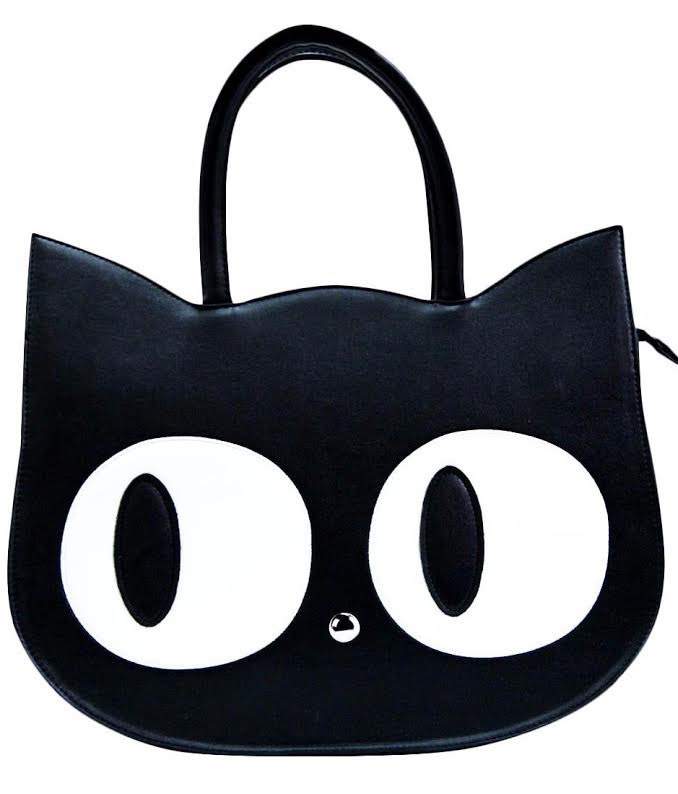 black cat handbag