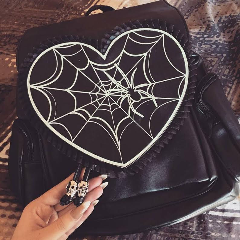 gothic plush backpack