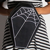 Cobweb Coffin Convertible Backpack / Crossbody Bag by Oblong Box Shop