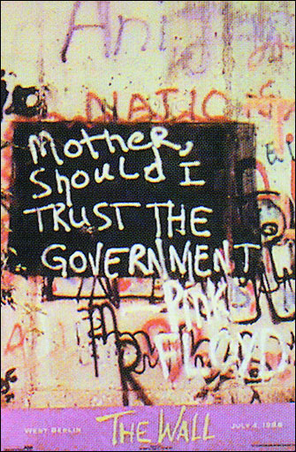 Pink Floyd- Mother Should I Trust The Government? poster