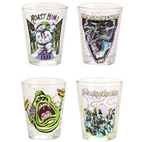 Ghostbusters- Neon 4x1.5oz Boxed Shotglass Set (Sale price!)