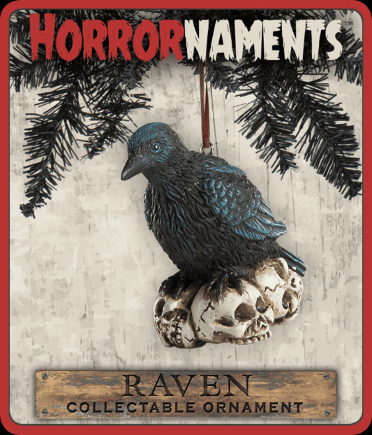 Raven On Skulls Ornament by Horrornaments