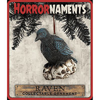 Raven On Skulls Ornament by Horrornaments (Sale price!)