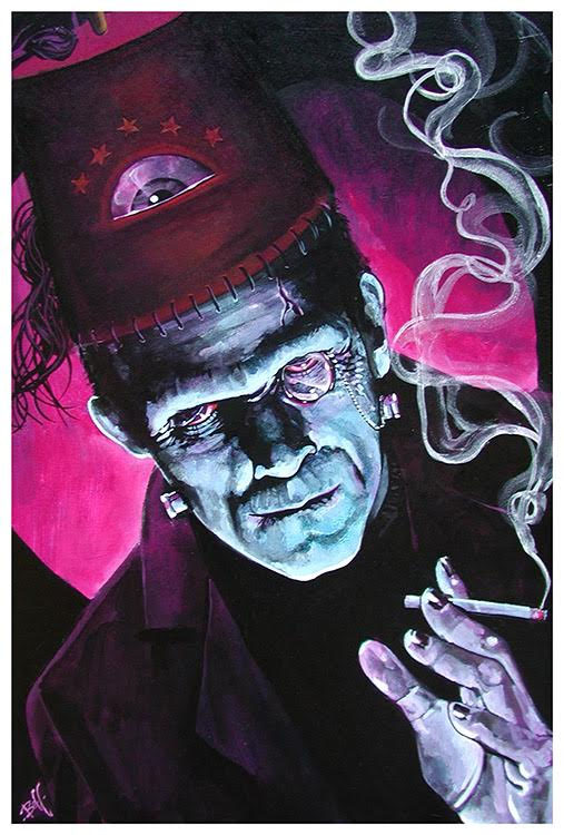 Frankenstein Mike Bell Fine Art Print The Oracle