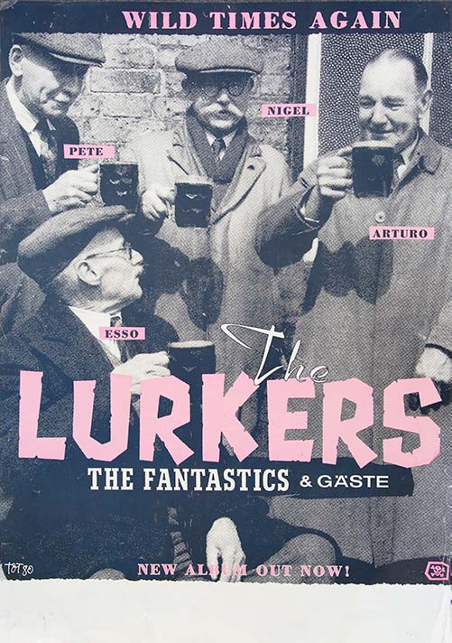 Lurkers- Album Promo 1988 Wild Times Again Poster - Fine Art Print by Annex