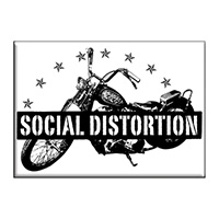 Social Distortion- Motorcycle & Stars magnet