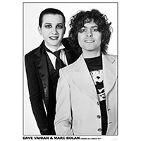Dave Vanian & Marc Bolan 1977 (Damned & T Rex) Poster (C11)