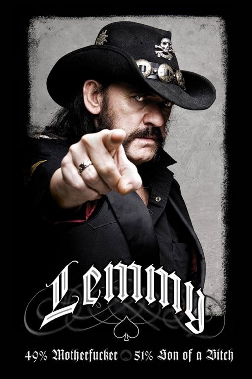 Lemmy (Motorhead)- 49% Motherfucker poster (D6)