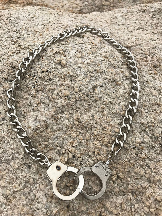 Stainless Steel Handcuff Necklace by Switchblade Stiletto