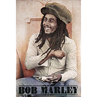 Bob Marley- Spliff Roll Poster