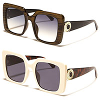 Womens Butterfly Squared Sunglasses (Various Colors)