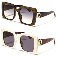 Womens Butterfly Squared Sunglasses (Various Colors)