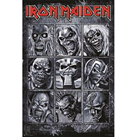 Iron Maiden- Faces Of Eddie Poster