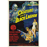 Creature From The Black Lagoon- Blue Movie poster