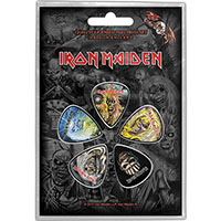 Iron Maiden- The Faces Of Eddie Plectrum Pack, 5 Guitar Picks (Imported)